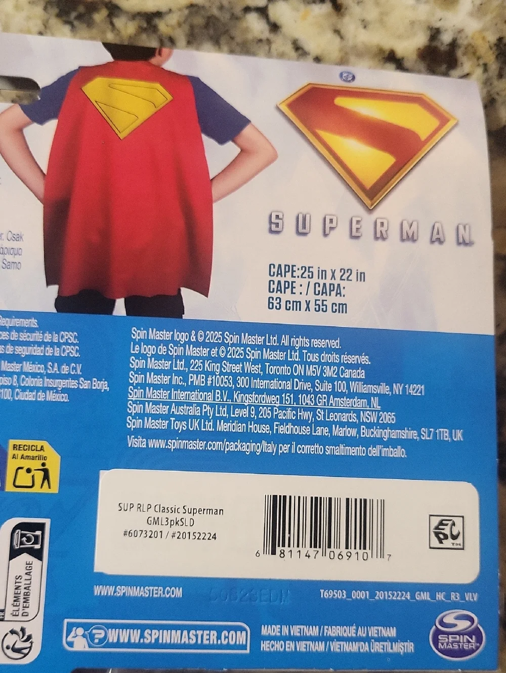 Superman Power Cape Set